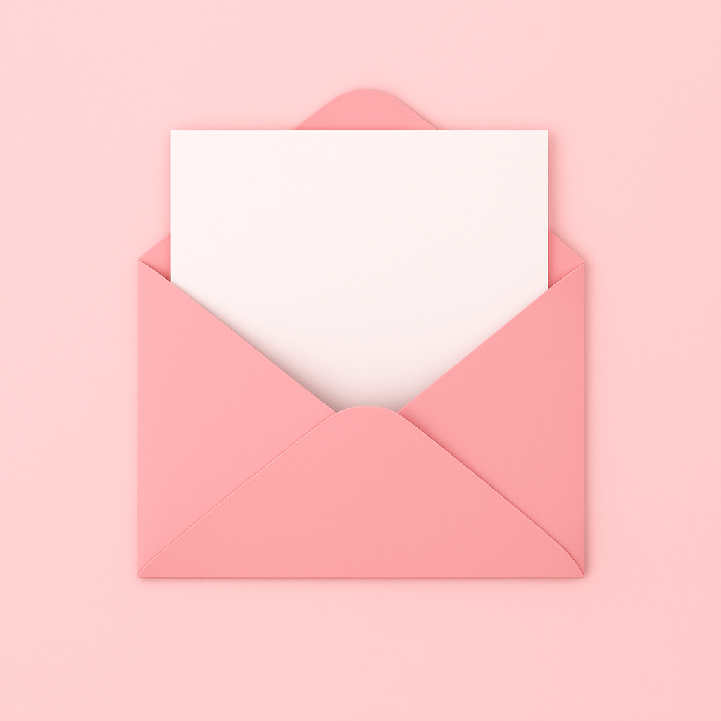 Envelope illustration for newsletter signup